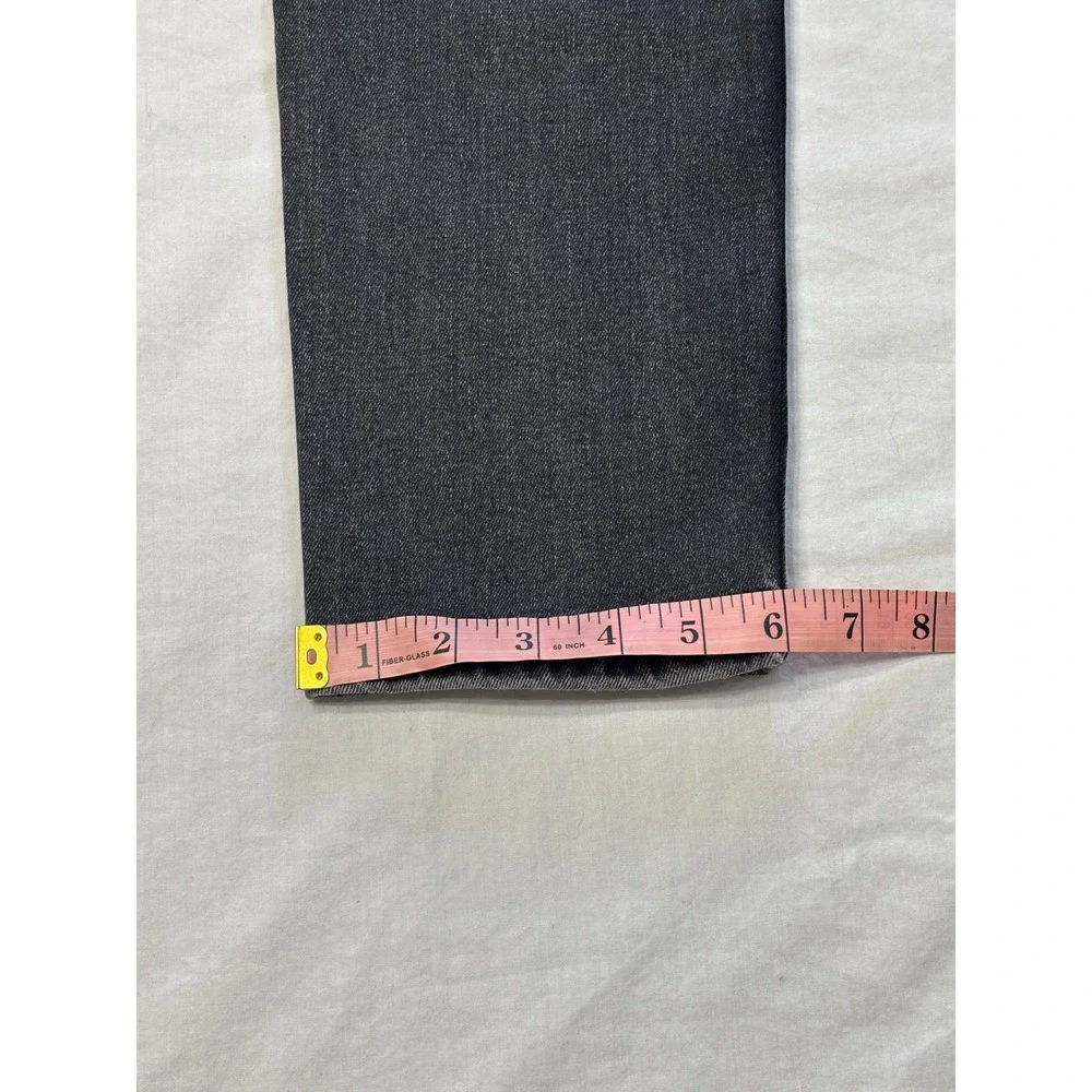 Everlane The Cheeky Jean Faded Black High Rise Straight Leg Crop Denim Size 27